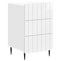 vidaXL Nattduksbord Vit högglans 43x 41 x 68 cm Konstruerat trä
