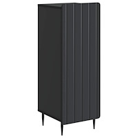 vidaXL Sideboard Svart 34,5 x 33 x 92 cm Konstruerat trä