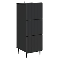 vidaXL Lådans skåp Svart 33 x 34,5 x 92 cm Konstruerat trä