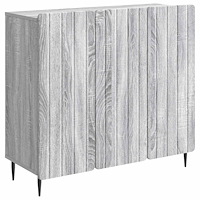 vidaXL Sideboard Grå sonoma-ek 89 x 34,5 x 82 cm Konstruerat trä