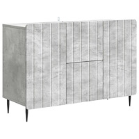 vidaXL Sideboard med låda Betonggrå 89 x 34,5 x 62 cm Konstruerat trä