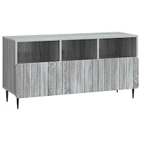 vidaXL TV-skåp Grå sonoma-ek 102 x 34,5 x 50 cm Konstruerat trä