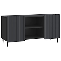vidaXL TV-skåp Svart 102 x 34,5 x 52 cm Konstruerat trä