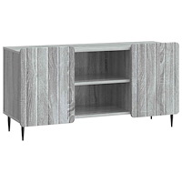 vidaXL TV-skåp Grå sonoma-ek 102 x 34,5 x 52 cm Konstruerat trä