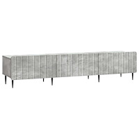 vidaXL TV-skåp med låda Betonggrå 147 x 34,5 x 32 cm Konstruerat trä
