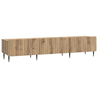 vidaXL TV-skåp med låda Artisan-ek 147 x 34,5 x 32 cm Konstruerat trä