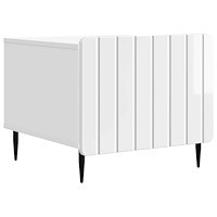 vidaXL Kaffeebord Vit högglans 49 x 50 x 42 cm Konstruerat trä