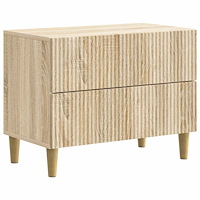vidaXL Nattduksbord Sonoma-ek 62 x 34,5 x 48 cm Konstruerat trä