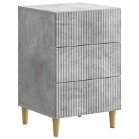 vidaXL Nattduksbord Betonggrå 43 x 41 x 66,5 cm Konstruerat trä
