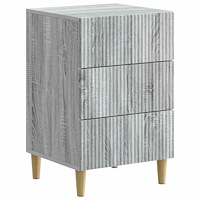 vidaXL Nattduksbord Grå sonoma-ek 43 x 41 x 66,5 cm Konstruerat trä