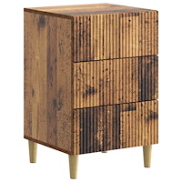 vidaXL Nattduksbord Gammalt trä 43 x 41 x 66,5 cm Konstruerat trä