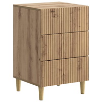 vidaXL Nattduksbord Artisan-ek 43 x 41 x 66,5 cm Konstruerat trä