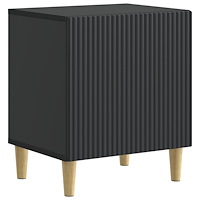 vidaXL Nattduksbord Svart 43 x 34,5 x 50 cm Konstruerat trä
