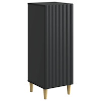 vidaXL Sideboard Svart 33 x 34,5 x 90 cm Konstruerat trä