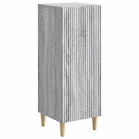 vidaXL Sideboard Grå sonoma-ek 33 x 34,5 x 90 cm Konstruerat trä