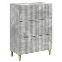 vidaXL Lådans skåp Betonggrå 66 x 34,5 x 90 cm Konstruerat trä
