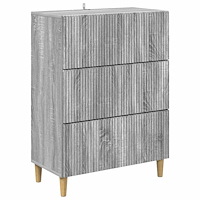 vidaXL Lådans skåp Grå sonoma-ek 66 x 34,5 x 90 cm Konstruerat trä