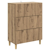 vidaXL Lådans skåp Artisan-ek 66 x 34,5 x 90 cm Konstruerat trä