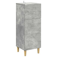 vidaXL Lådans skåp Betonggrå 33 x 34,5 x 90 cm Konstruerat trä