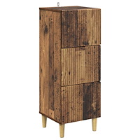 vidaXL Lådans skåp Gammalt trä 33 x 34,5 x 90 cm Konstruerat trä
