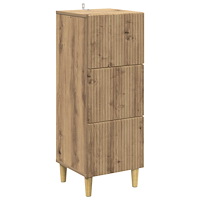 vidaXL Lådans skåp Artisan-ek 33 x 34,5 x 90 cm Konstruerat trä