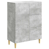 vidaXL Sideboard med låda Betonggrå 66 x 34,5 x 90 cm Konstruerat trä