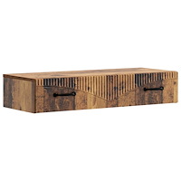 vidaXL Väggmonterad sidobord Gammalt trä 87,5 x 34,5 x 17 cm