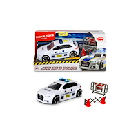 Dickie Dickie SOS polisbil Audi RS3 m/ avspärrning och tillbehör 1:...