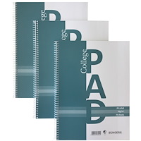 Despec Kollegieblock A4 linjerat, 3-pack