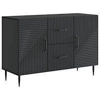 vidaXL Sideboard med låda Svart 89 x 34,5 x 60 cm Konstruerat trä