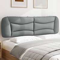 vidaXL Headboard Cushion "Hvar" Light Grey 183 cm Fabric