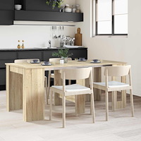 vidaXL Matbord 180 x 85 x 75 cm Konstruerat trä Sonoma-ek Rektangulär