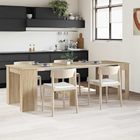 vidaXL Matbord 240 x 85 x 75 cm Konstruerat trä Sonoma-ek Rektangulär