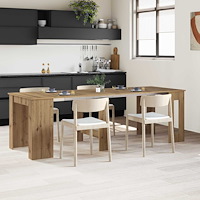 vidaXL Matbord 240 x 85 x 75 cm Konstruerat trä Artisan-ek Rektangulär