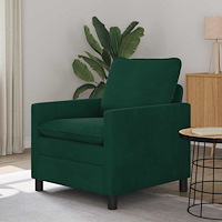 vidaXL Soffa Mörkgrön 76 x 81 x 87,5 cm Sammet