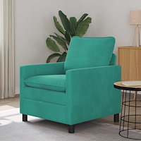 vidaXL Soffa Turkos 76 x 81 x 87,5 cm Sammet