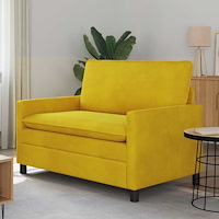 vidaXL Soffa Gul 126 x 81 x 87,5 cm Sammet