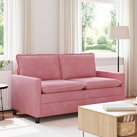 vidaXL Soffa Rosa 156 x 81 x 87,5 cm Sammet