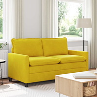vidaXL Soffa Gul 156 x 81 x 87,5 cm Sammet