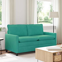 vidaXL Soffa Turkos 156 x 81 x 87,5 cm Sammet
