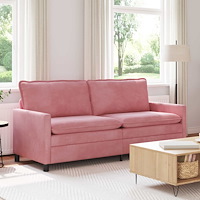 vidaXL Soffa Rosa 196 x 81 x 87,5 cm Sammet