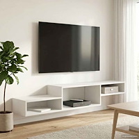 vidaXL Väggmonterad TV-skåp Väggmonterat Gammalt trä 150 x 28 x 26 cm