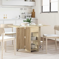 vidaXL Matbord 115 x 70 x 75 cm Konstruerat trä Sonoma-ek Rektangulär