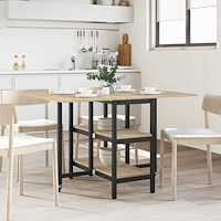 vidaXL Matbord 122 x 80 x 76,5 cm Konstruerat trä Sonoma-ek