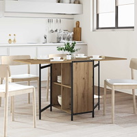 vidaXL Matbord 144 x 60 x 75 cm Konstruerat trä Artisan-ek Rektangulär