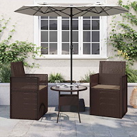 vidaXL Sittkuddar 2 pcs Taupe 47 x 36 x 2 cm Polyester