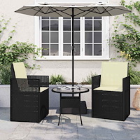 vidaXL Sitt- och Ryggkuddar 2 pcs Gräddvit 47 x 45 x 2 cm Polyester