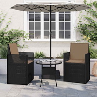 vidaXL Sitt- och Ryggkuddar 2 pcs Taupe 47 x 45 x 2 cm Polyester