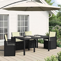 vidaXL Sitt- och Ryggkuddar 4 pcs Gräddvit 47 x 45 x 2 cm Polyester