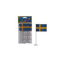 Festive Bordsflagga FESTIVE m.fot 5x8cm 6/fp